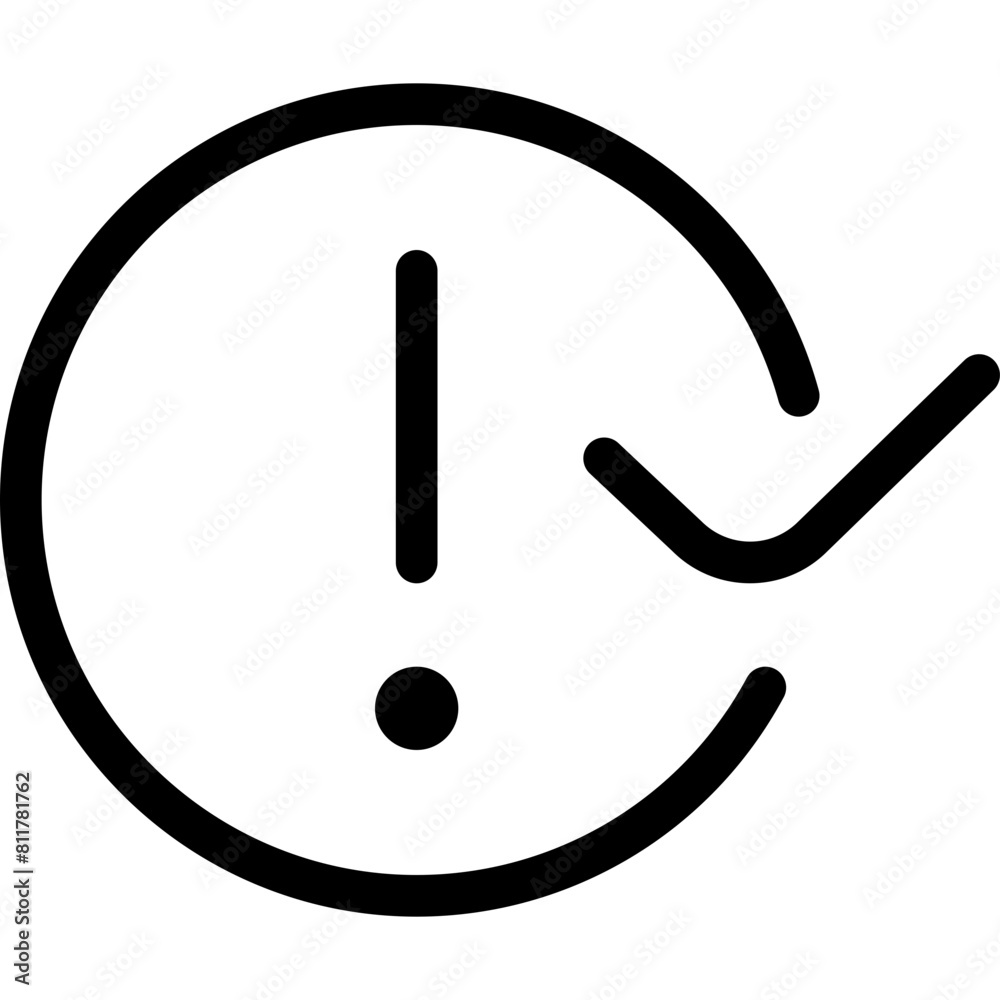 circle exclamation check icon flat vector circle exclamation check icon flat vector