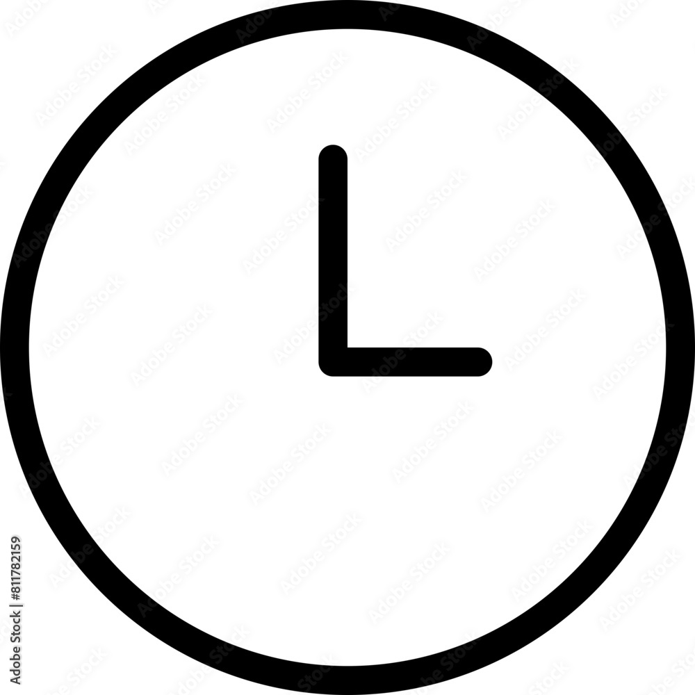 clock three icon flat vector clock three icon flat vector