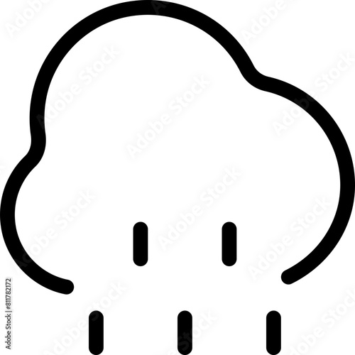 cloud drizzle icon flat vector