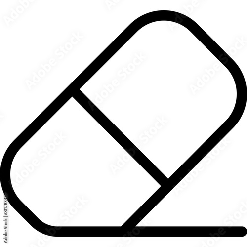 eraser icon flat vector