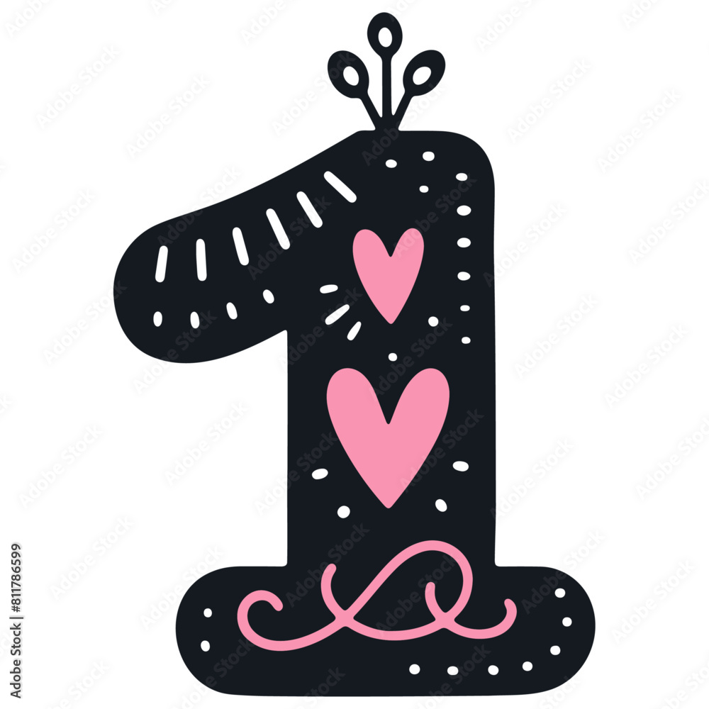 Love and Romance Alphabet Letters and Numbers with Cute Floral Designs, Vector illustration Love and Romance Alphabet Letters and Numbers with Cute Floral Designs, Vector illustration
