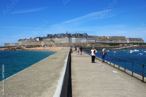 The city of St Malo in Brittany in France, Europe