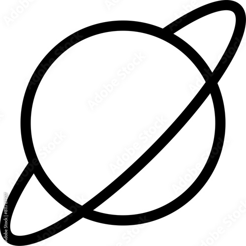 planet ringed icon flat vector