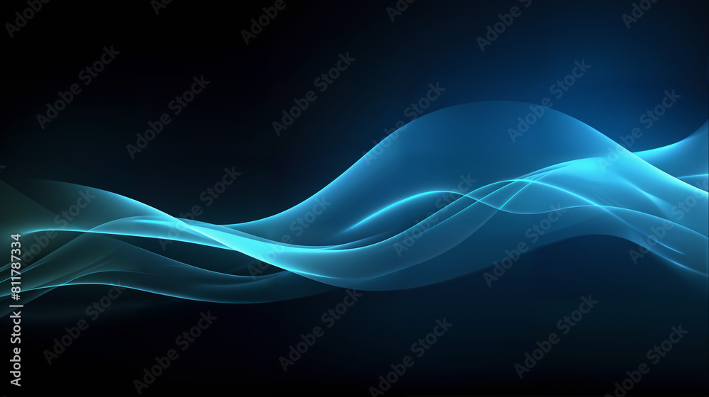 Streamlined modern and innovative dark background, Abstract blue wavy background, An elegant backdrop for the company's technology presentations, Sleek linear design background in modern innovation Streamlined modern and innovative dark background, Abstract blue wavy background, An elegant backdrop for the company's technology presentations, Sleek linear design background in modern innovation