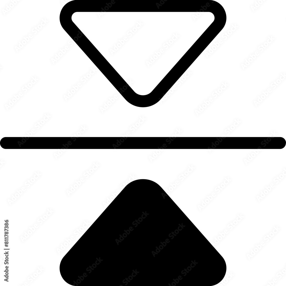reflect vertical icon flat vector reflect vertical icon flat vector