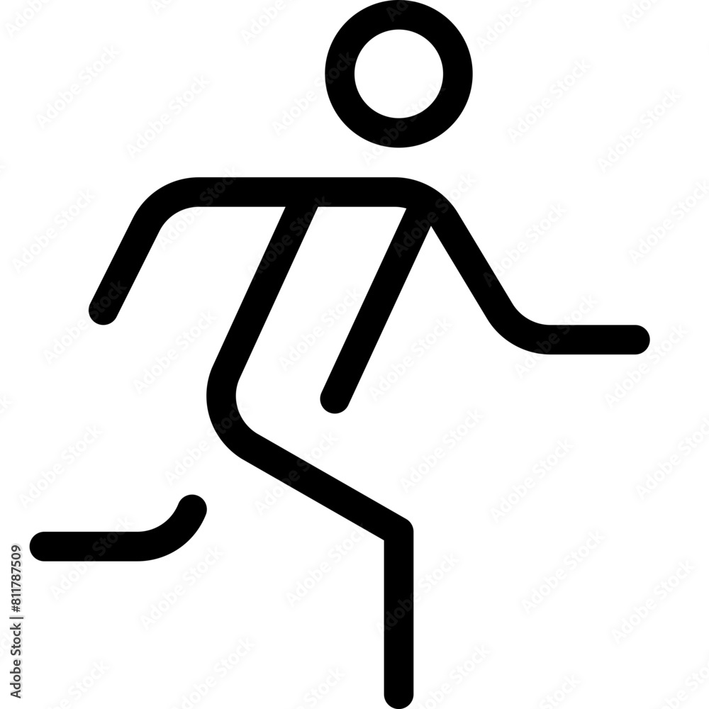 running icon flat vector running icon flat vector