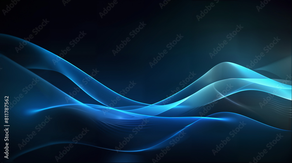 Streamlined modern and innovative dark background, Abstract blue wavy background, An elegant backdrop for the company's technology presentations, Sleek linear design background in modern innovation Streamlined modern and innovative dark background, Abstract blue wavy background, An elegant backdrop for the company's technology presentations, Sleek linear design background in modern innovation
