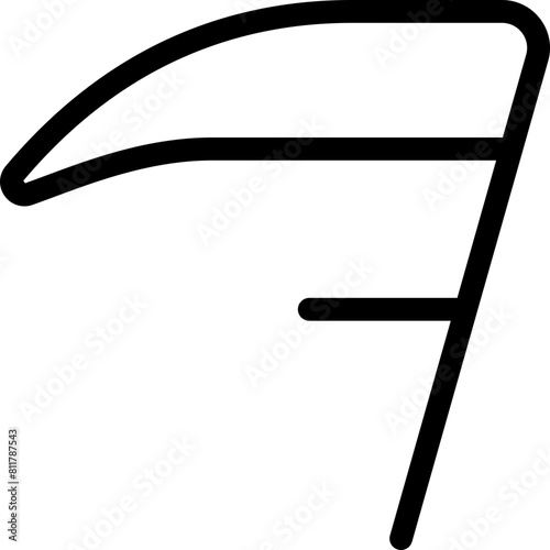 scythe icon flat vector