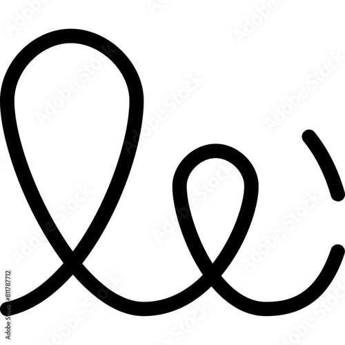 signature icon flat vector