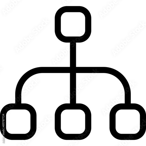 sitemap icon flat vector