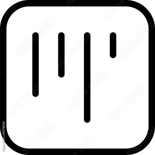 square kanban icon flat vector photo