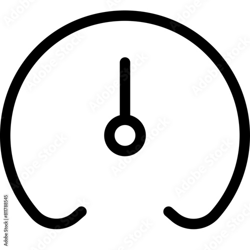 tachometer average icon flat vector