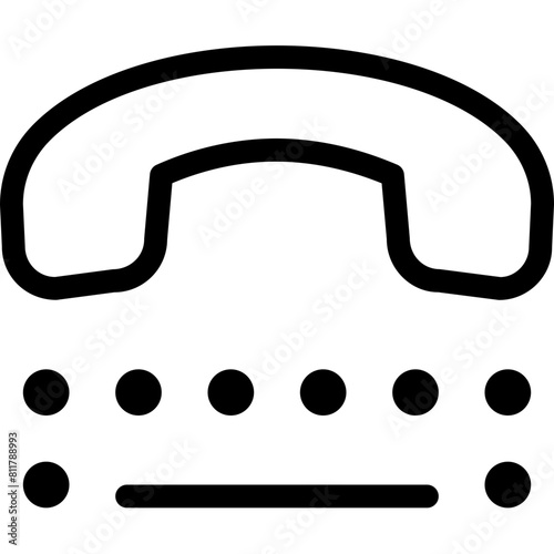 tty icon flat vector