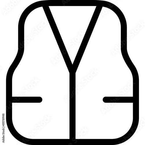 vest icon flat vector