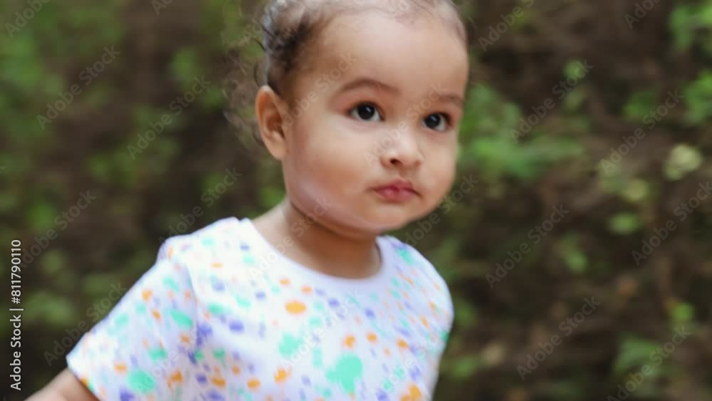cute toddler walking towards camera cute moments at outdoor at evening cute toddler walking towards camera cute moments at outdoor at evening