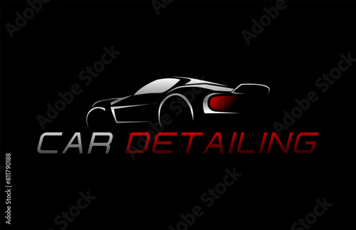 Automotive collision logo, Auto Detailing Logo