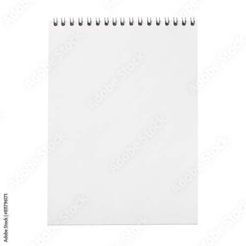 Blank notepad cut out
