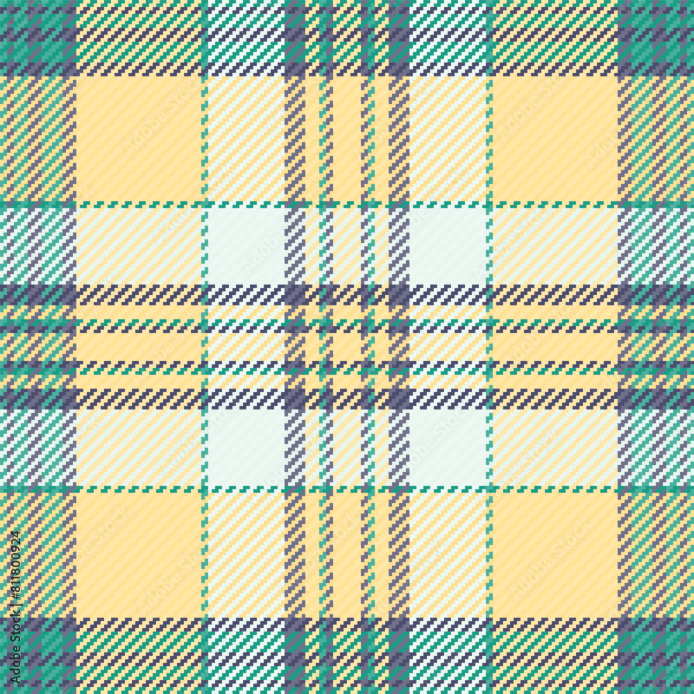 Creativity check tartan textile, small fabric background pattern. Arabic plaid seamless vector texture in amber and white colors. Creativity check tartan textile, small fabric background pattern. Arabic plaid seamless vector texture in amber and white colors.