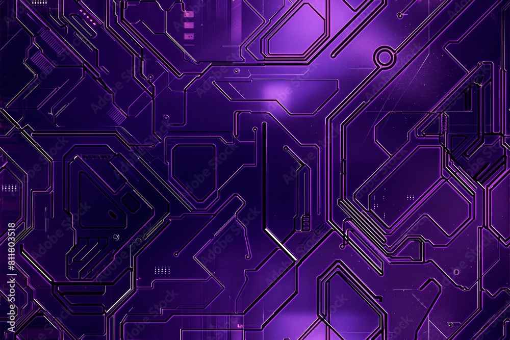 Sophisticated purple circuitry digital art aesthetic Sophisticated purple circuitry digital art aesthetic