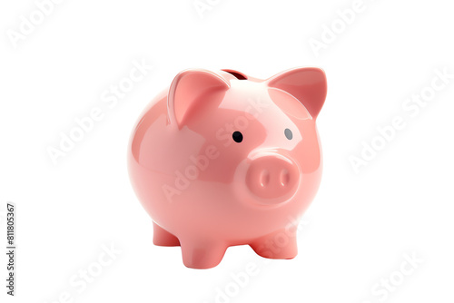 a pink piggy bank
