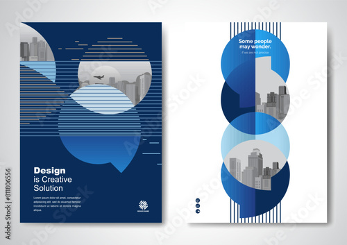 Template vector design for Brochure, AnnualReport, Magazine, Poster, Corporate Presentation, Portfolio, Flyer, infographic, layout modern with color size A4, Front and back, Easy to use.