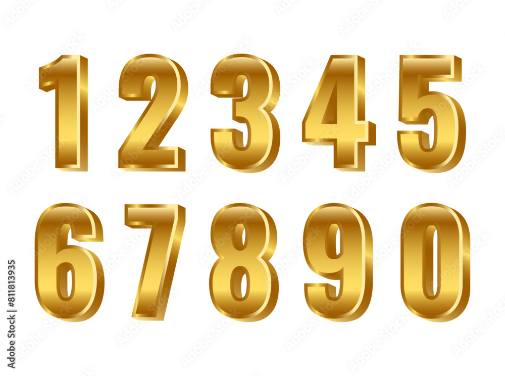 Set of luxury golden number 1 2 3 4 5 6 7 8 9 10 digits collections for anniversary and sale 3d style Set of luxury golden number 1 2 3 4 5 6 7 8 9 10 digits collections for anniversary and sale 3d style