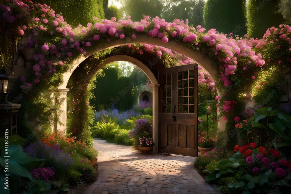 entrance to the garden entrance to the garden