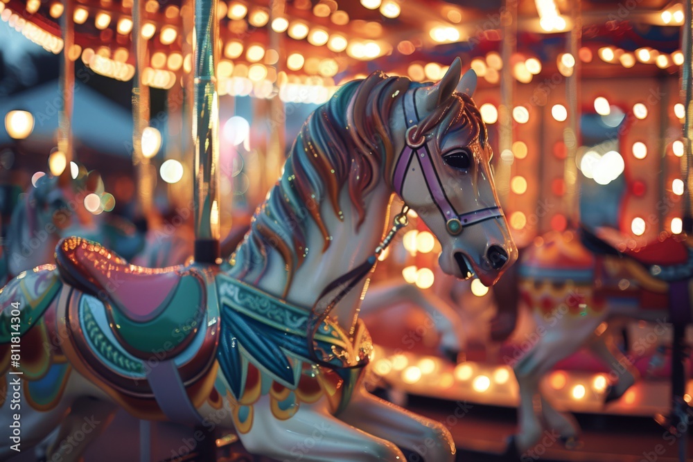 Step into a magical world as you ride on beautifully adorned horses ...