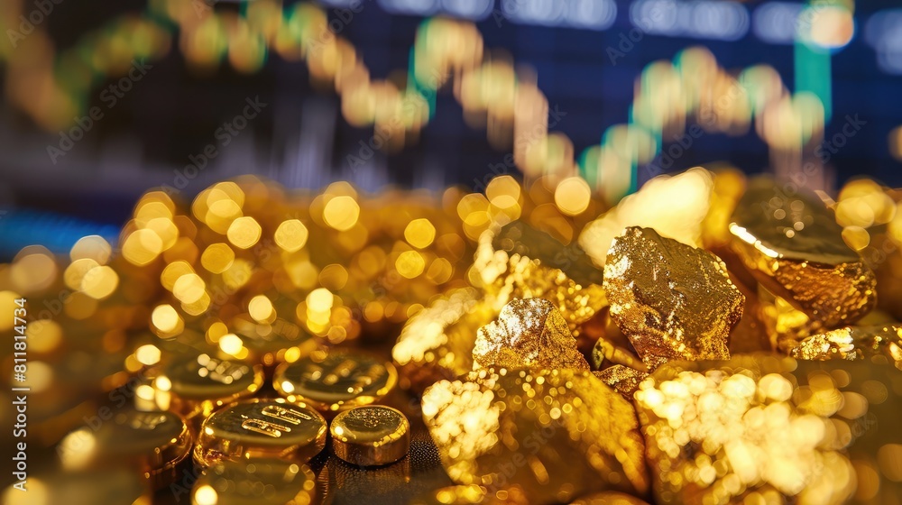 Stock Market Boost: Gold price graph displayed on trading platform. Stock Market Boost: Gold price graph displayed on trading platform.