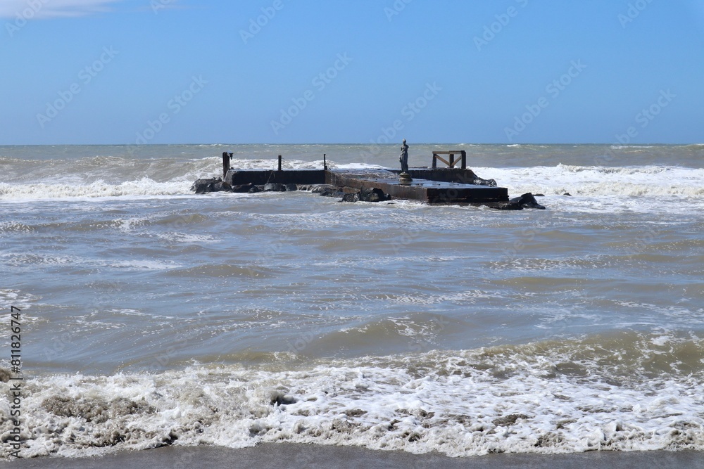 Lido di Ostia - Pontile dei Pescatori dalla Spiaggia Libera Gialla