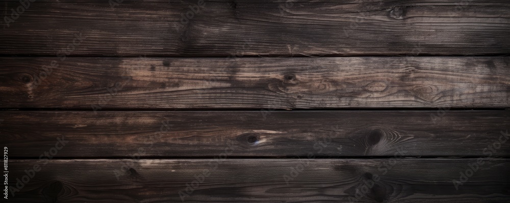 Rich Textures: Charred Wood Planks with Unique Grain and Dark Tones Banner Rich Textures: Charred Wood Planks with Unique Grain and Dark Tones Banner
