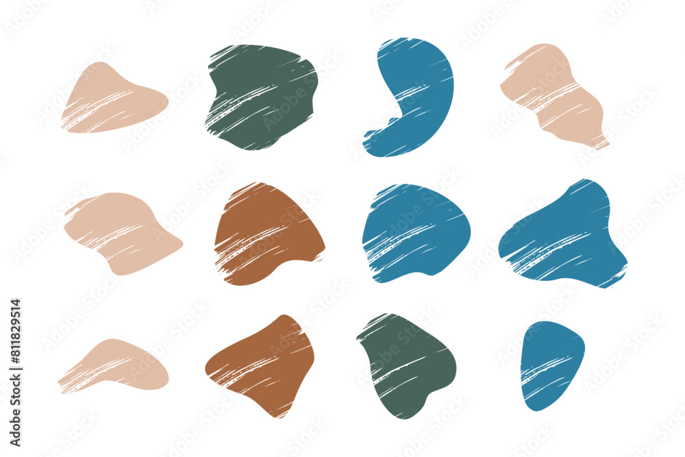 Grunge Blobs Fluid Shapes pictogram symbol visual illustration Set. Grunge Blobs Fluid Shapes pictogram symbol visual illustration Set.
