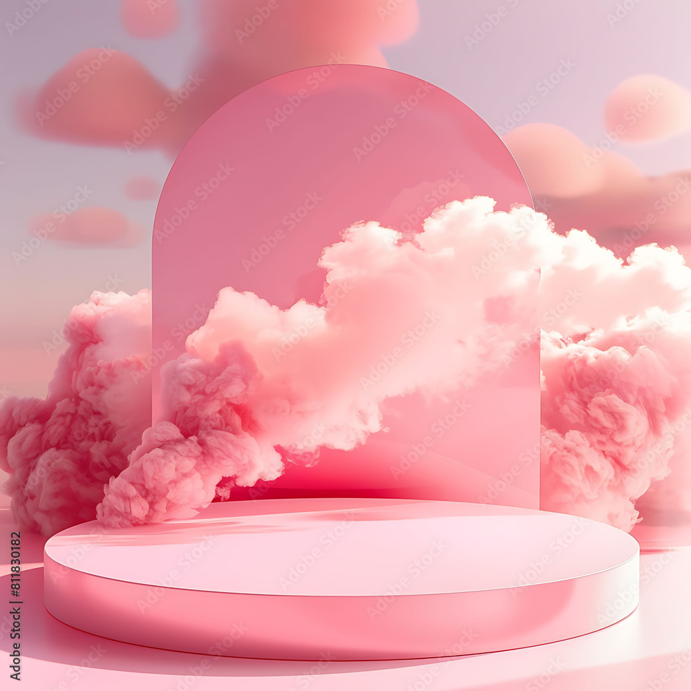 pink heart with clouds pink heart with clouds