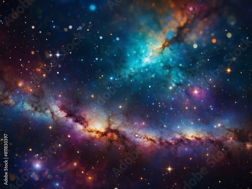 Incredible Galaxy Wonderland, High-resolution background offering a vivid and colorful glimpse into the cosmos.