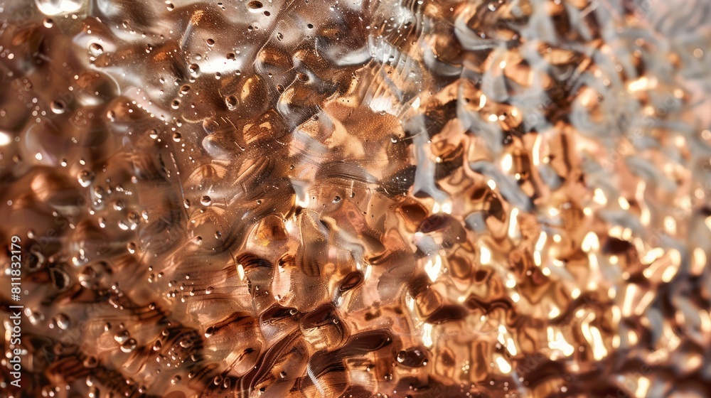 The Texture of Shiny Hammered Copper The Texture of Shiny Hammered Copper