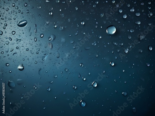 Blue Texture Background Water Drops