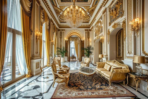Luxurious royal palace offering a grand lifestyle, AI-generated © Tanu