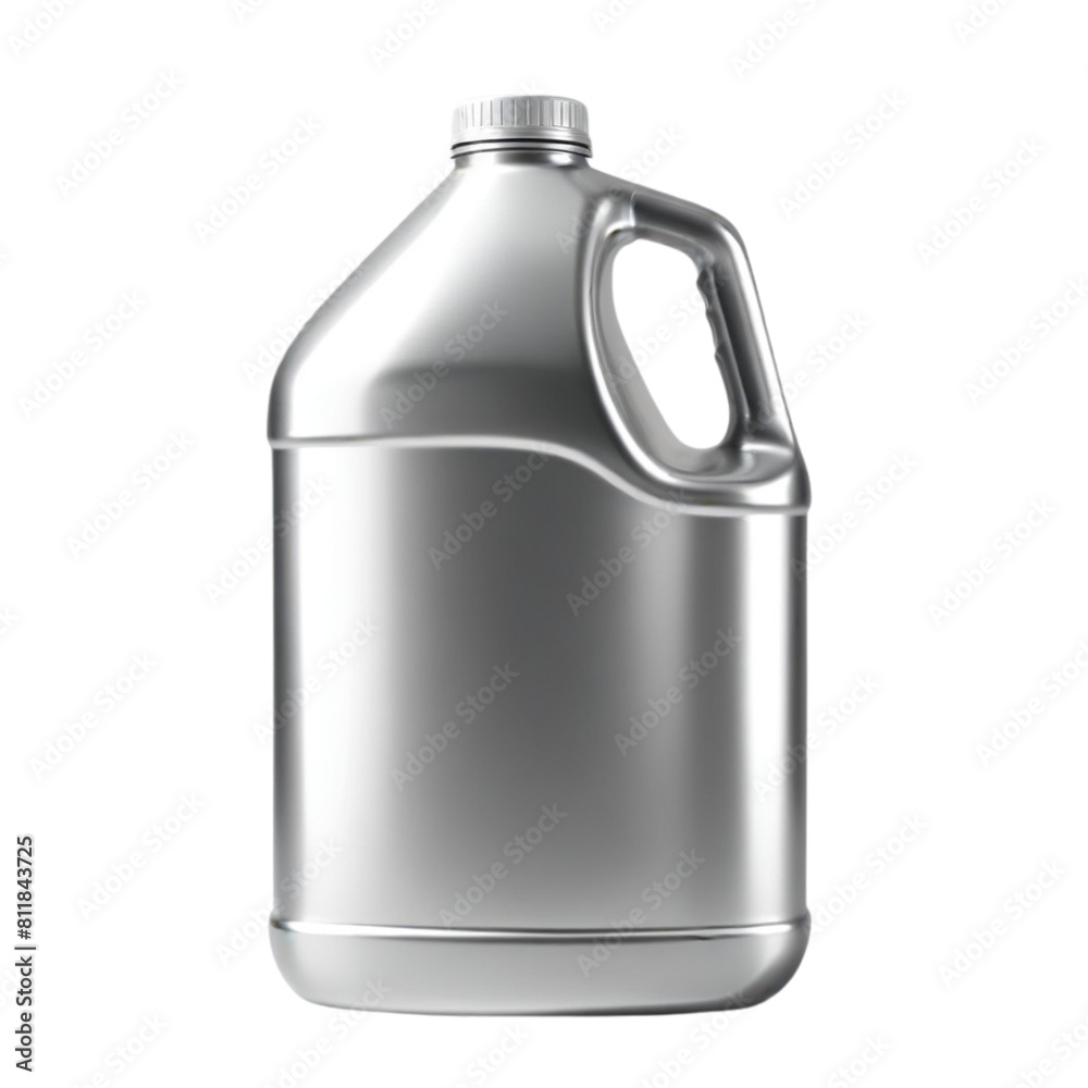 silver plastic container on Isolated transparent background png. generated with AI silver plastic container on Isolated transparent background png. generated with AI