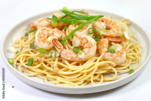 Savory Instant Pot Shrimp Scampi Pasta with Garlic and Crushed Red Pepper Flakes