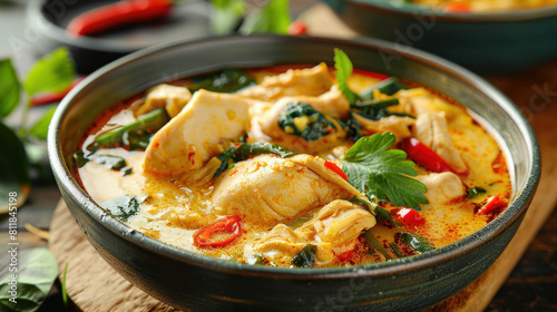 Try out our delicious chicken curry, green curry chicken, chicken soup with vermicelli, or spicy chicken soup.