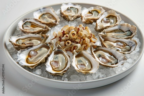 Culinary Perfection: 2-to-Tango Oysters on Ice with Shallot and Red Wine Vinegar