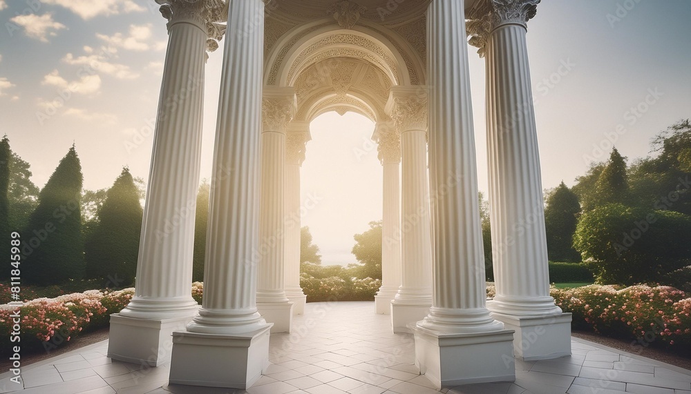 classic arch with columns