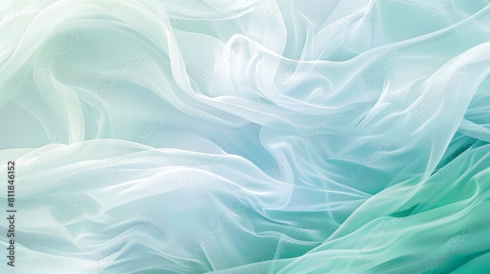 A blue and white fabric with a wave pattern. A blue and white fabric with a wave pattern.