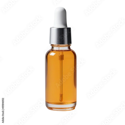 serum bottle on Isolated transparent background png. generated with AI