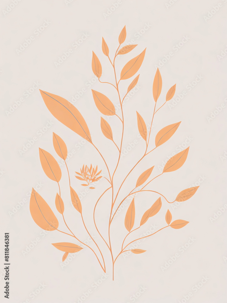 Captivating Minimalist Botanical Artwork Captivating Minimalist Botanical Artwork