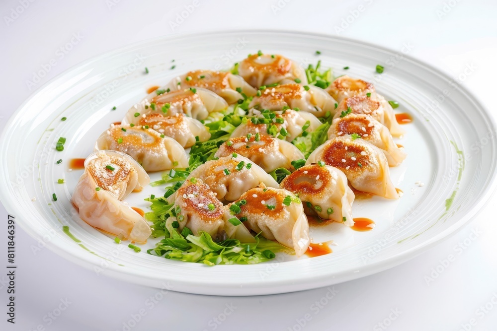 Flavorful Pork and Ginger Potstickers with Sesame-Soy Sauce Flavorful Pork and Ginger Potstickers with Sesame-Soy Sauce