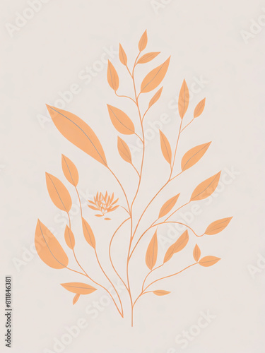 Captivating Minimalist Botanical Artwork
