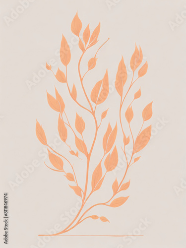 Captivating Minimalist Botanical Artwork