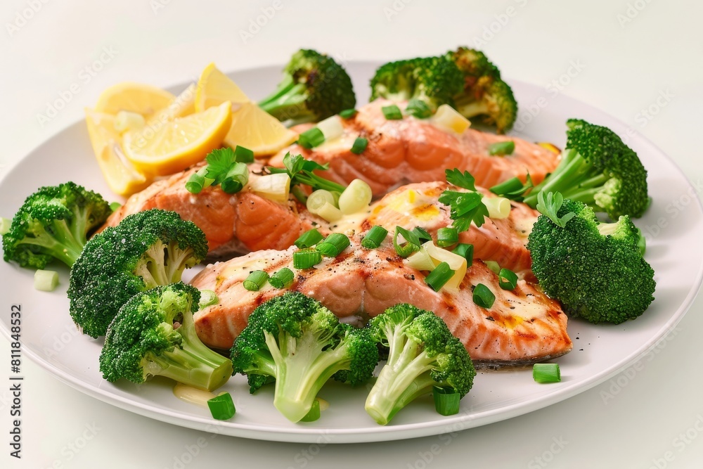 Succulent Lemon Glazed Salmon and Broccoli Feast Succulent Lemon Glazed Salmon and Broccoli Feast