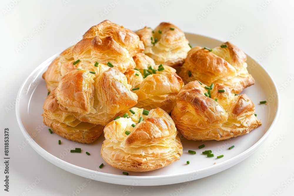 Gourmet Golden Puffs Filled with Creamy Gruyere and Almonds Gourmet Golden Puffs Filled with Creamy Gruyere and Almonds